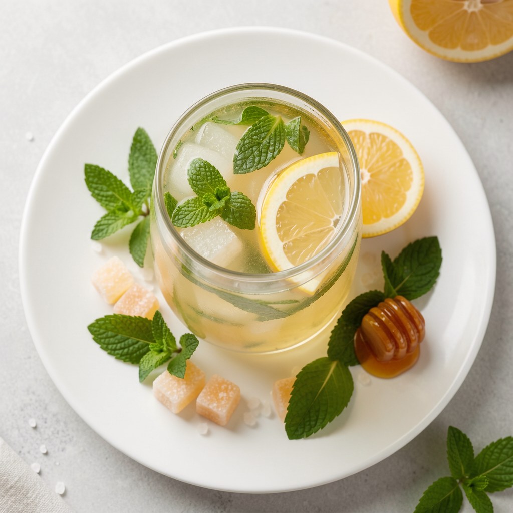 Napój cytrynowo-miętowy