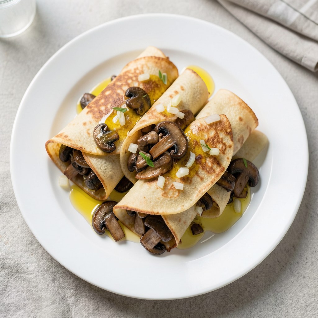 Naleśniki z pieczarkami