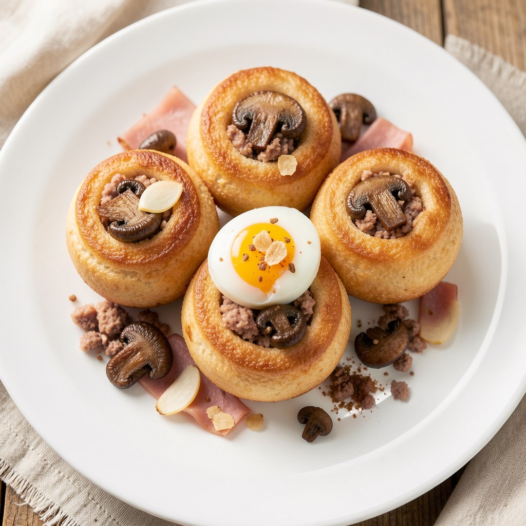 Kulki mięsne z pieczarkami