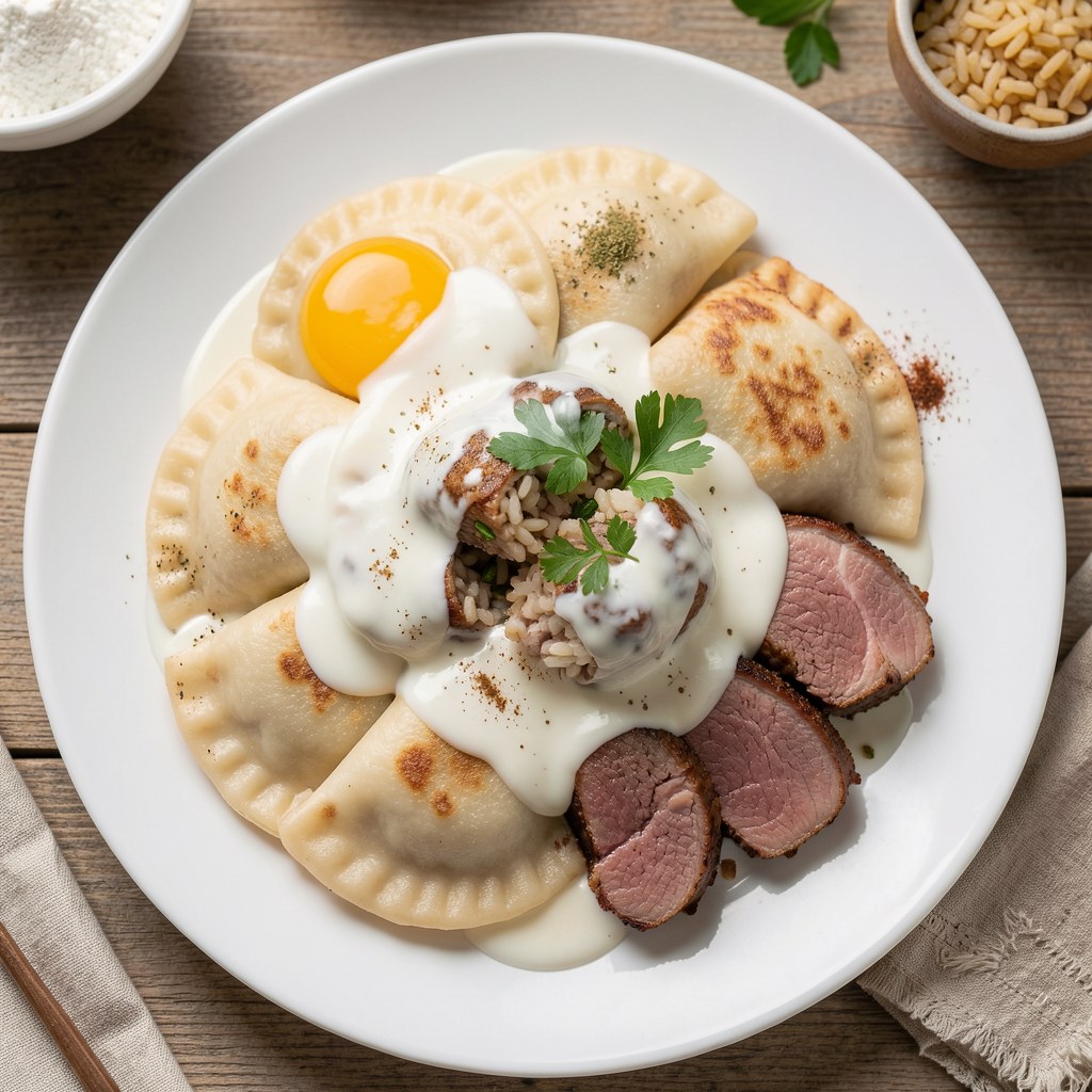 Pierogi z młodej wołowiny