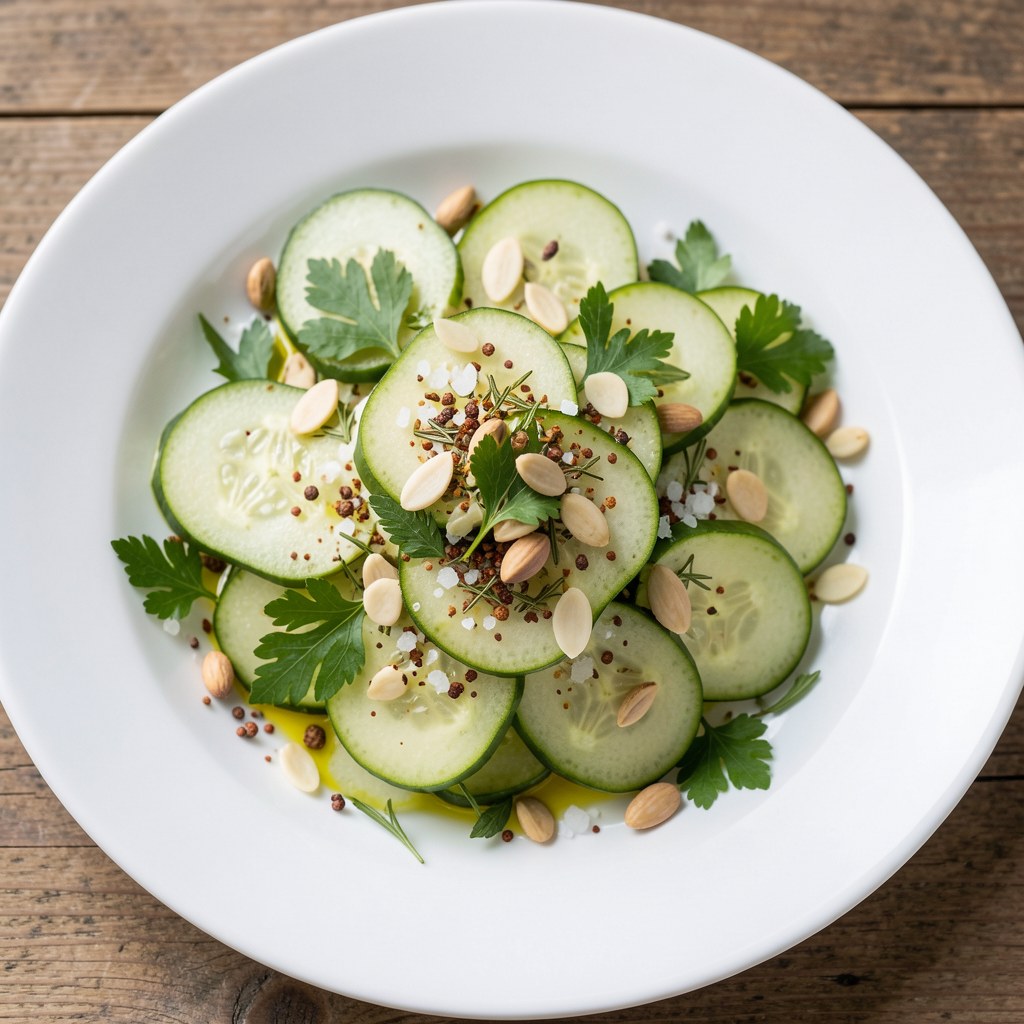 Surówka z ogórków dla smakoszef