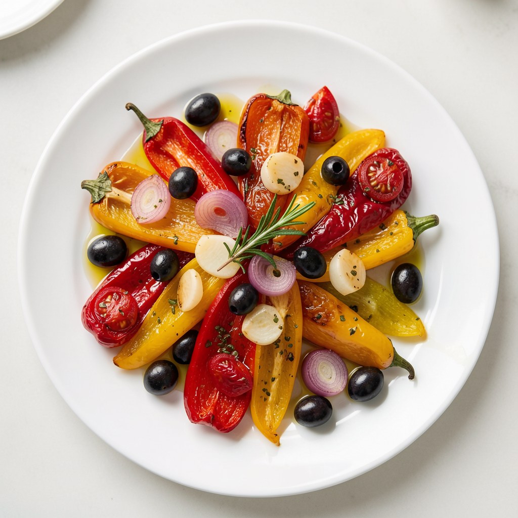 Papryki pieczone z sherry