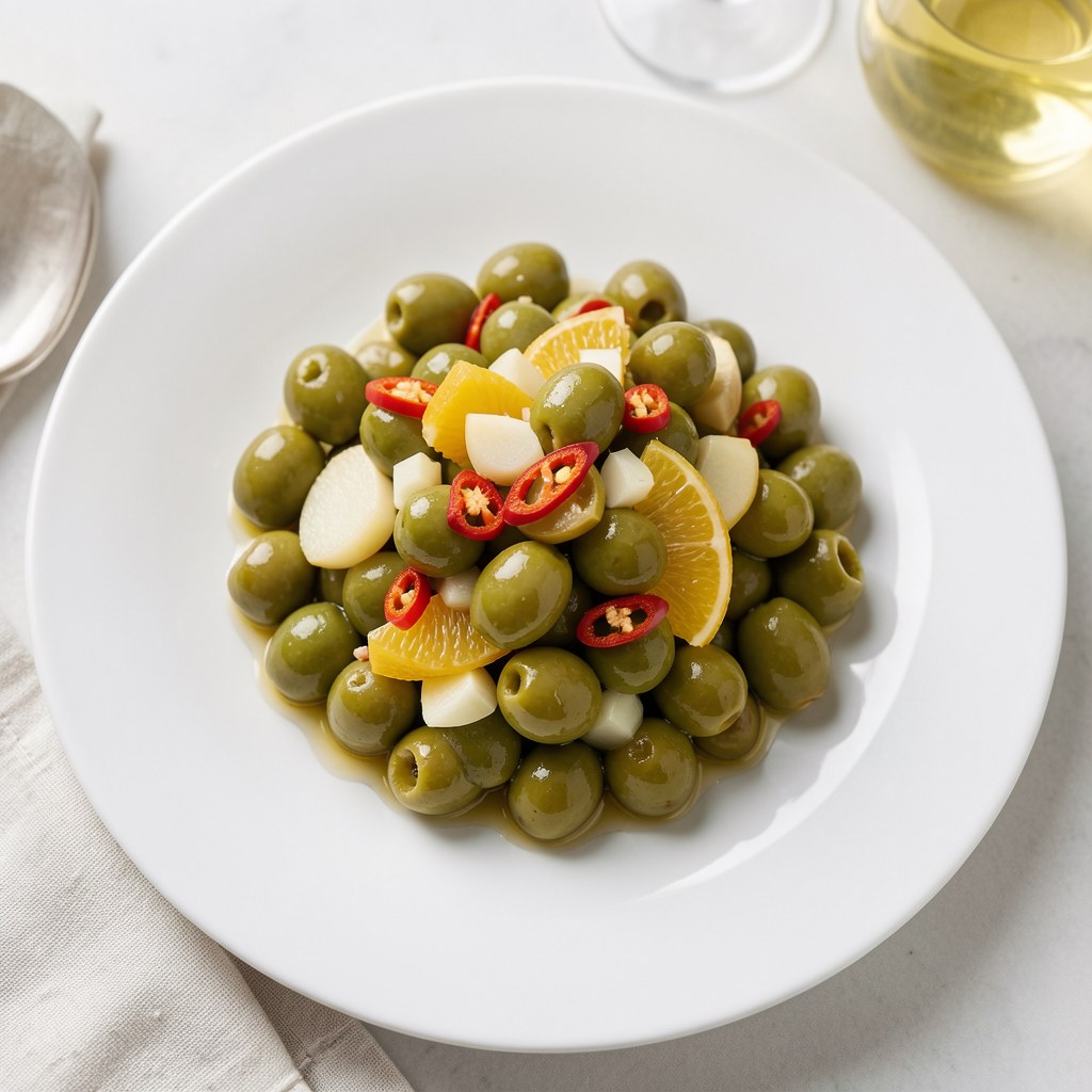 Marynowane oliwki zielone
