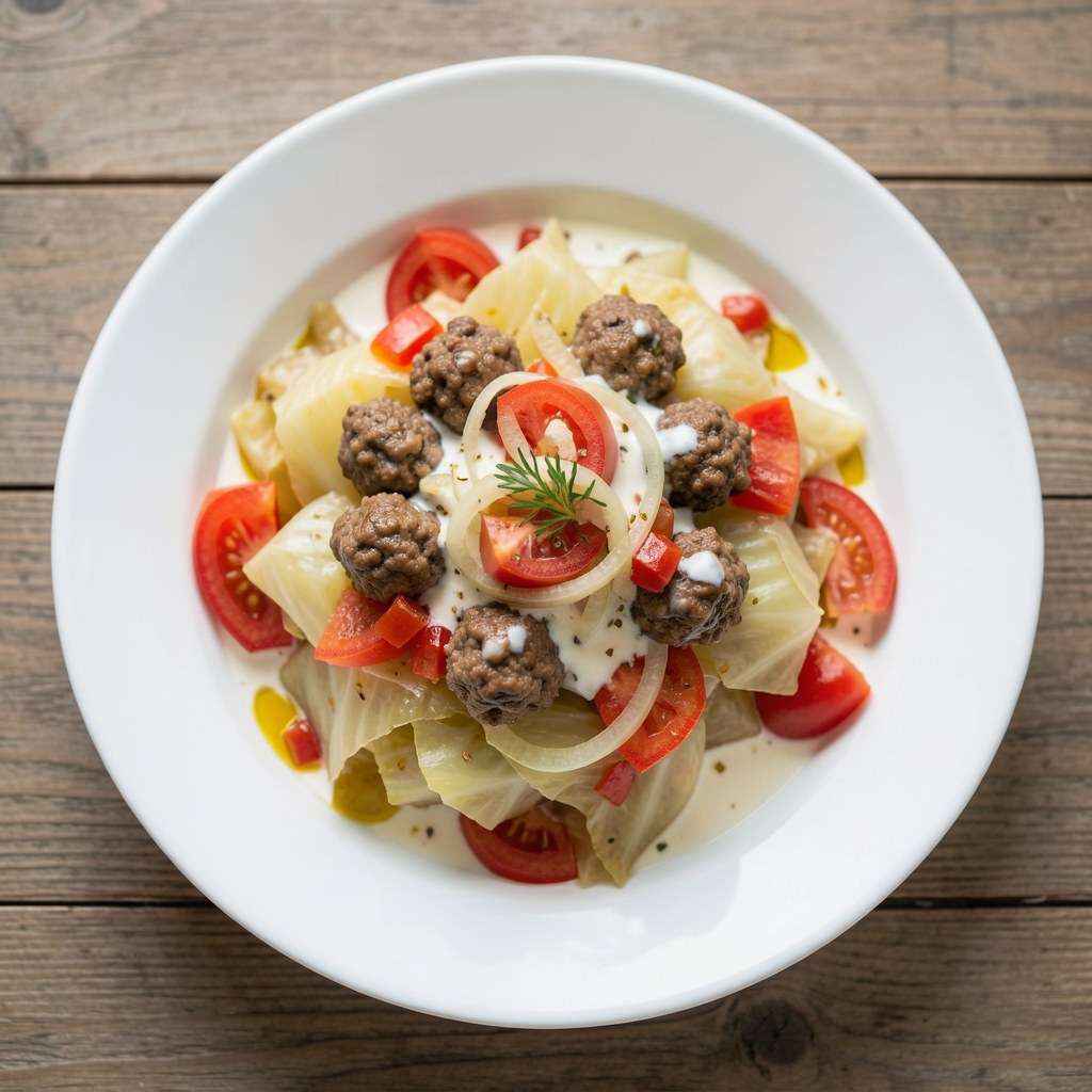 Ostry gulasz z młodej kapusty