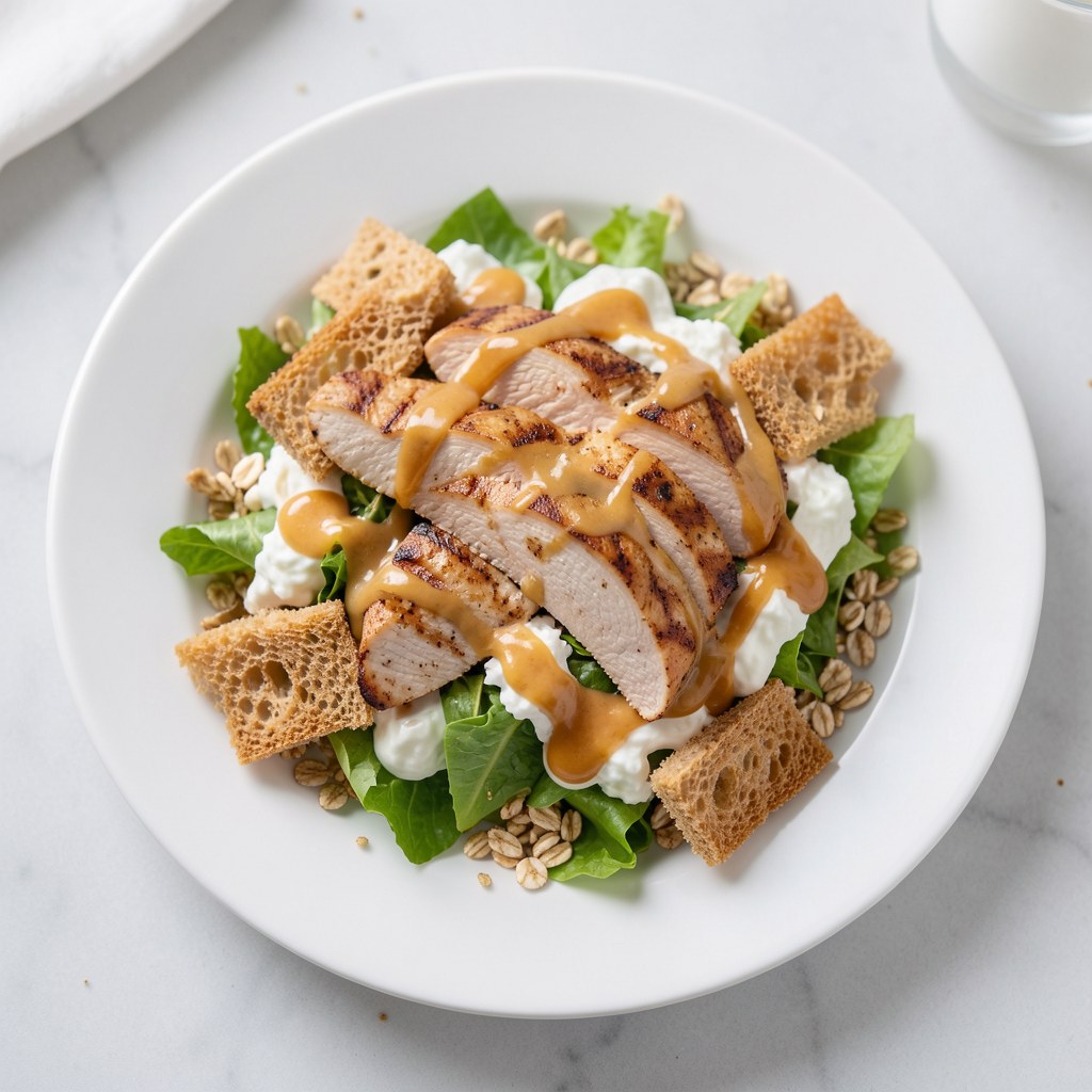 Sałatka cezar (mniej kaloryczna)