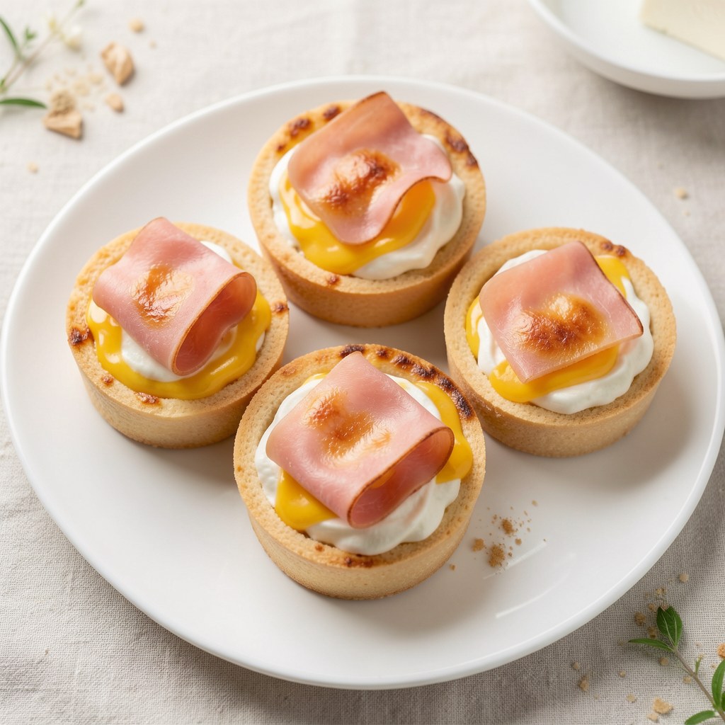 Tarta serowa z szynką