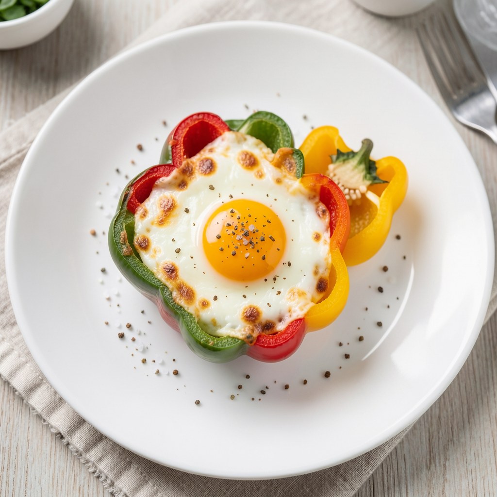Papryka z jajkiem zapiekana