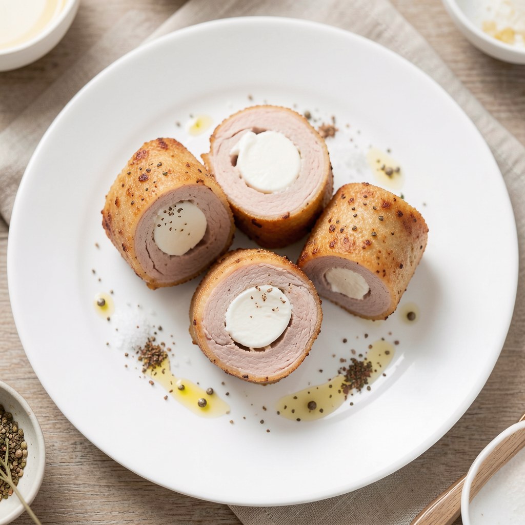 Roladki z indyka z mozzarellą