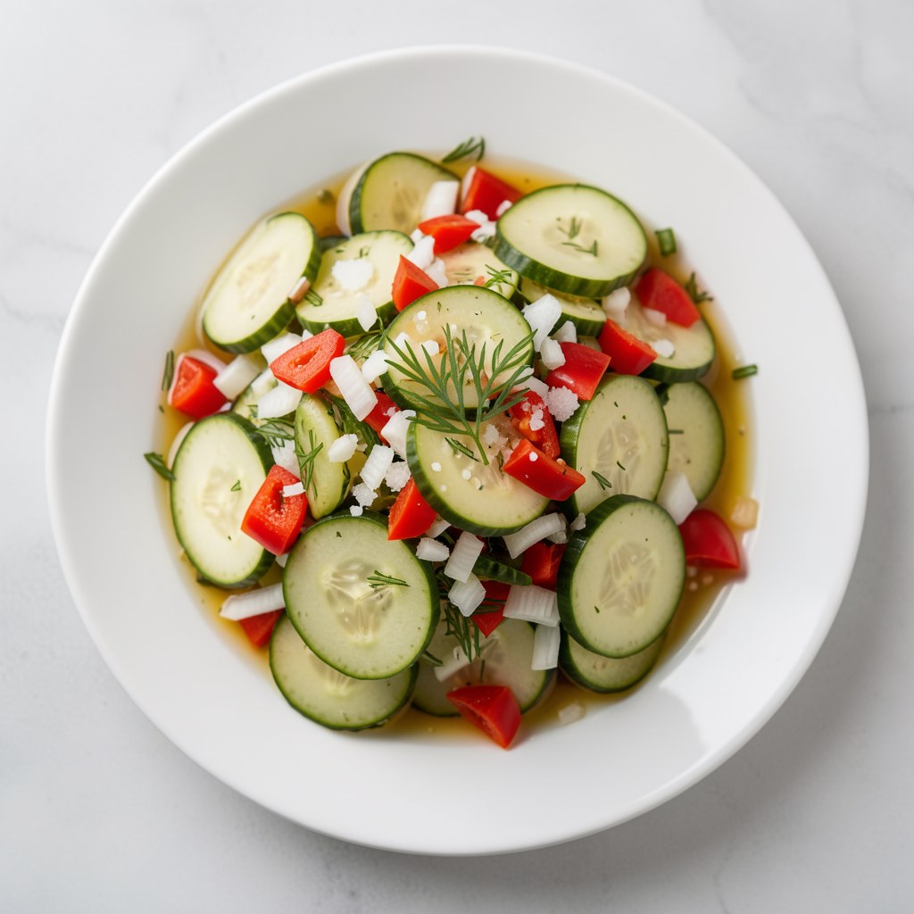 Sałatka z ogórków i papryki