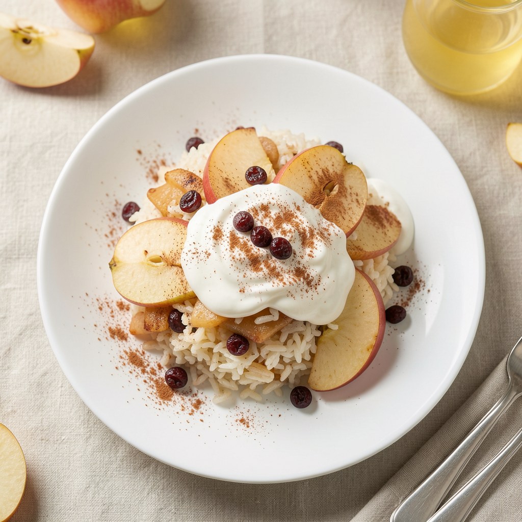 Mój ryż z jabłkami