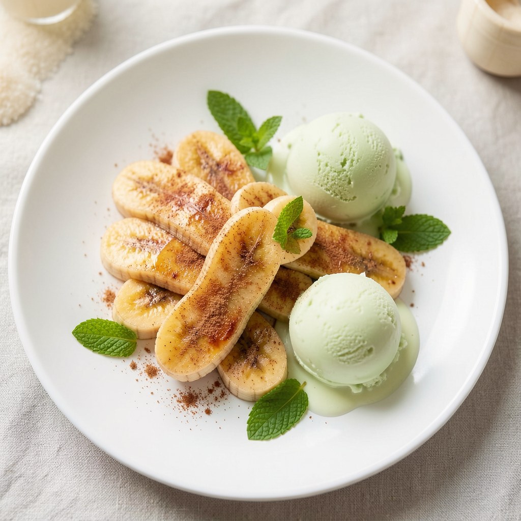 Smażone banany z cynamonem