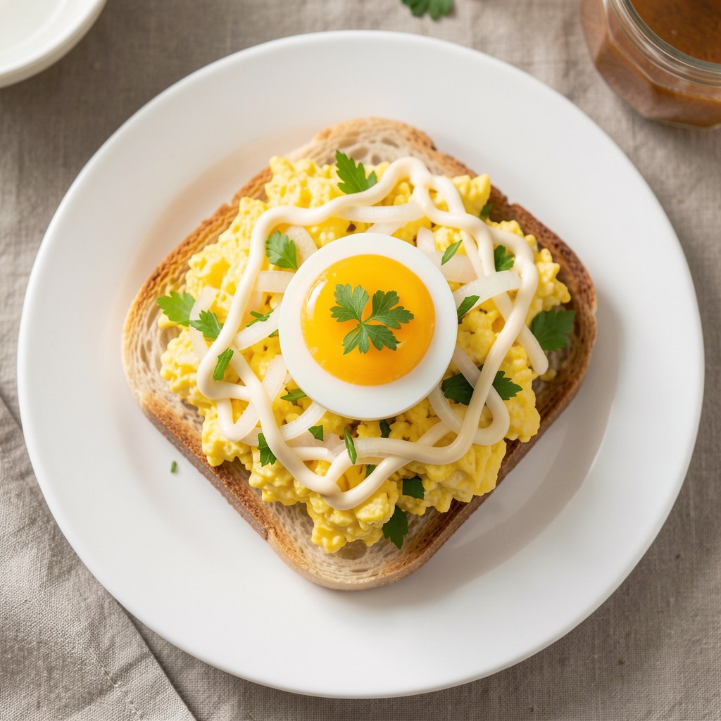 Sałatka z jajek i sera żółtego