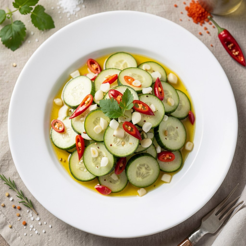 Sałatka ogorkowa z chilli