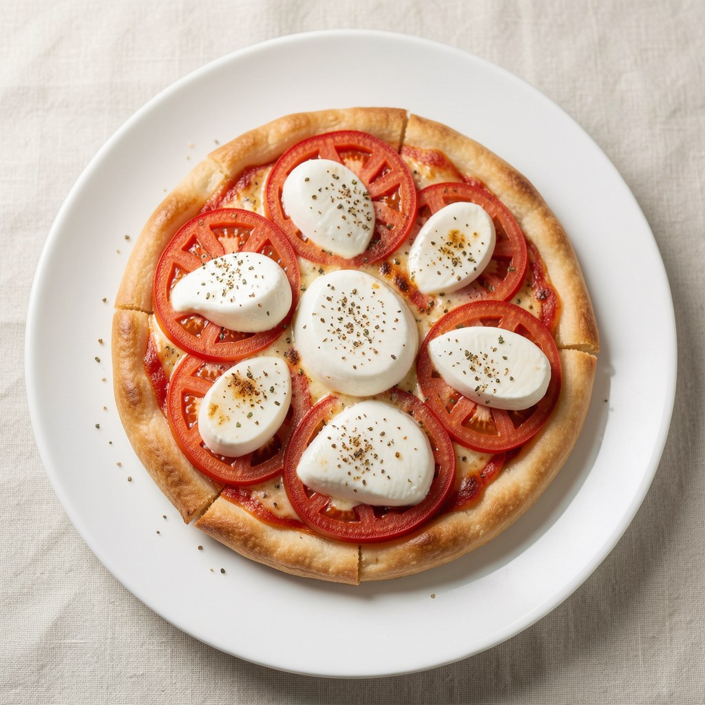 Placek z pomidorami i mozzarellą