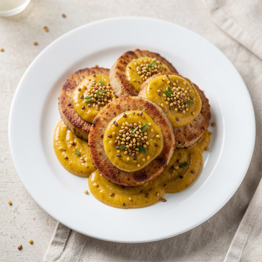 Pyszne schabowe medaliony z musztardą