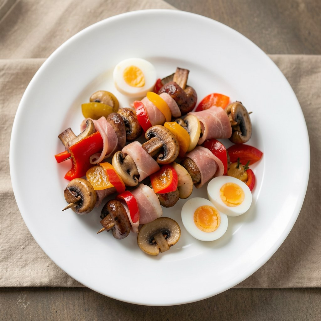 Mini szaszłyk z szynką