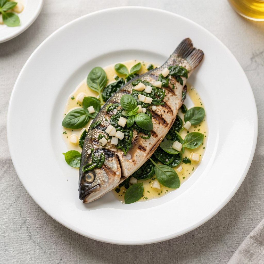 Ryba z bazylia