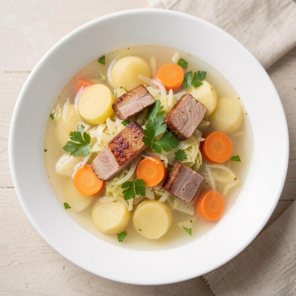 Zupa z młodej kapusty