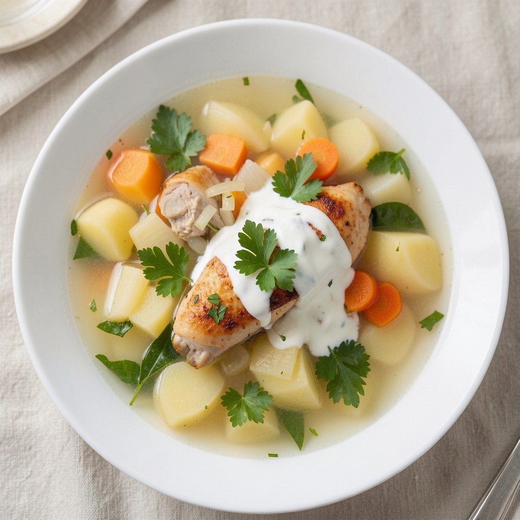 Zupa jarzynowa z kurczakiem