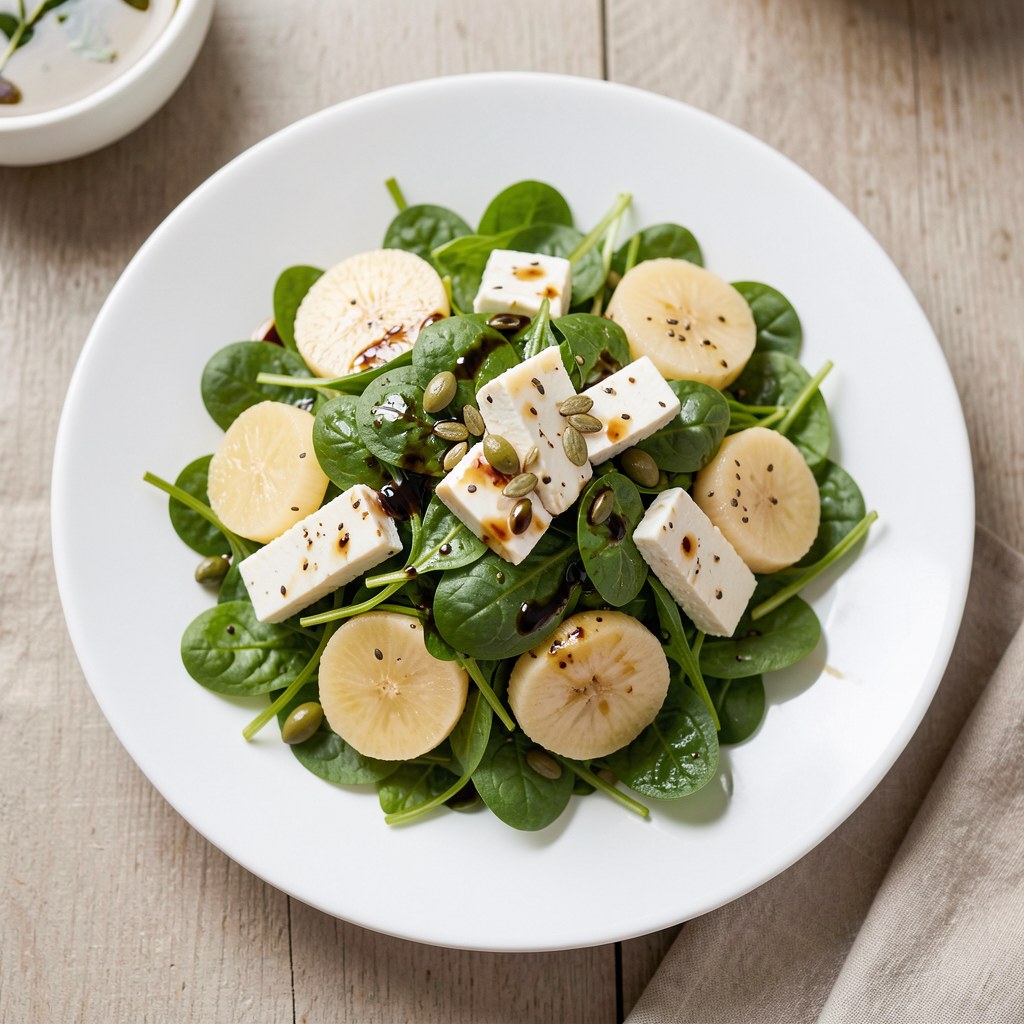 Sałatka ze szpinakiem