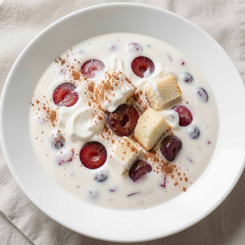 Szybka zupa poziomkowa