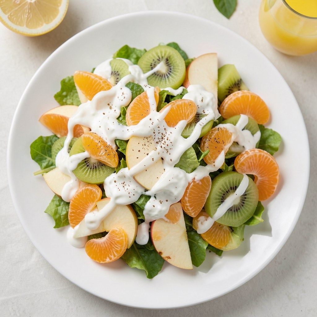 sałatka porowa z owocami