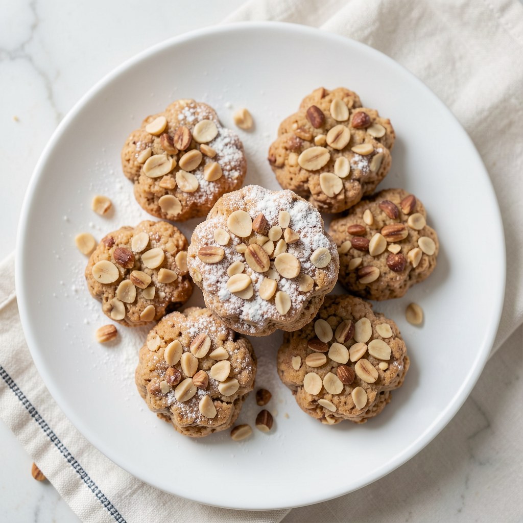 Kruche ciasteczka orzechowe