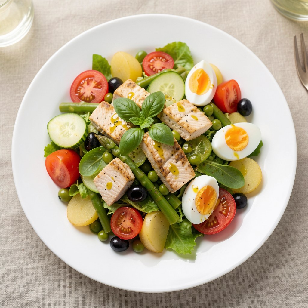 Sałatka z ziemniaków i fasolki