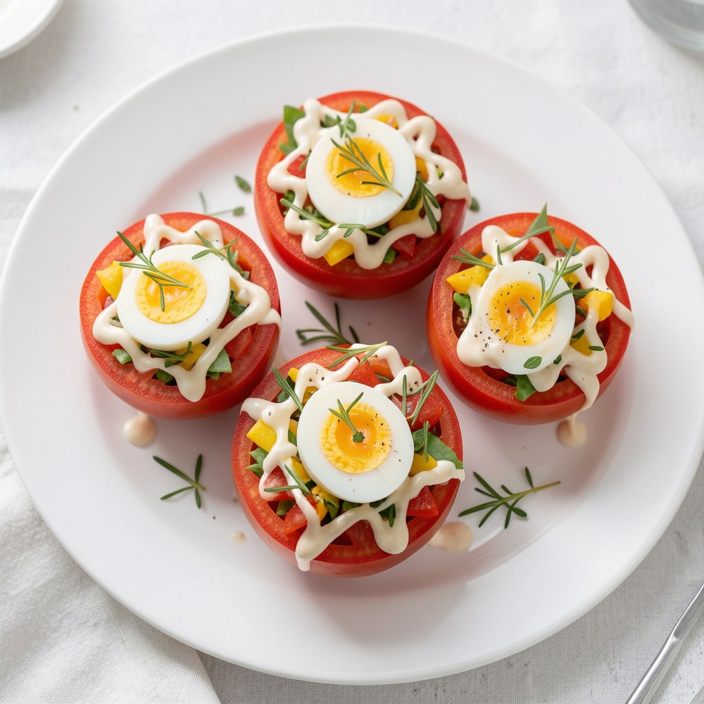 Sałatka w pomidorze