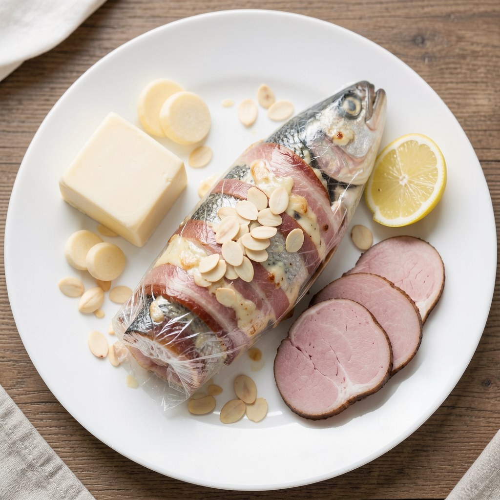 Pstrąg z migdałami