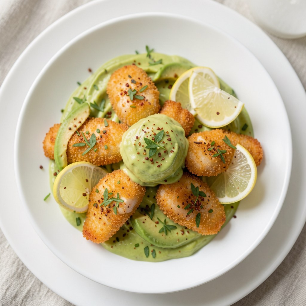 Paluszki krabowe z guąkamole