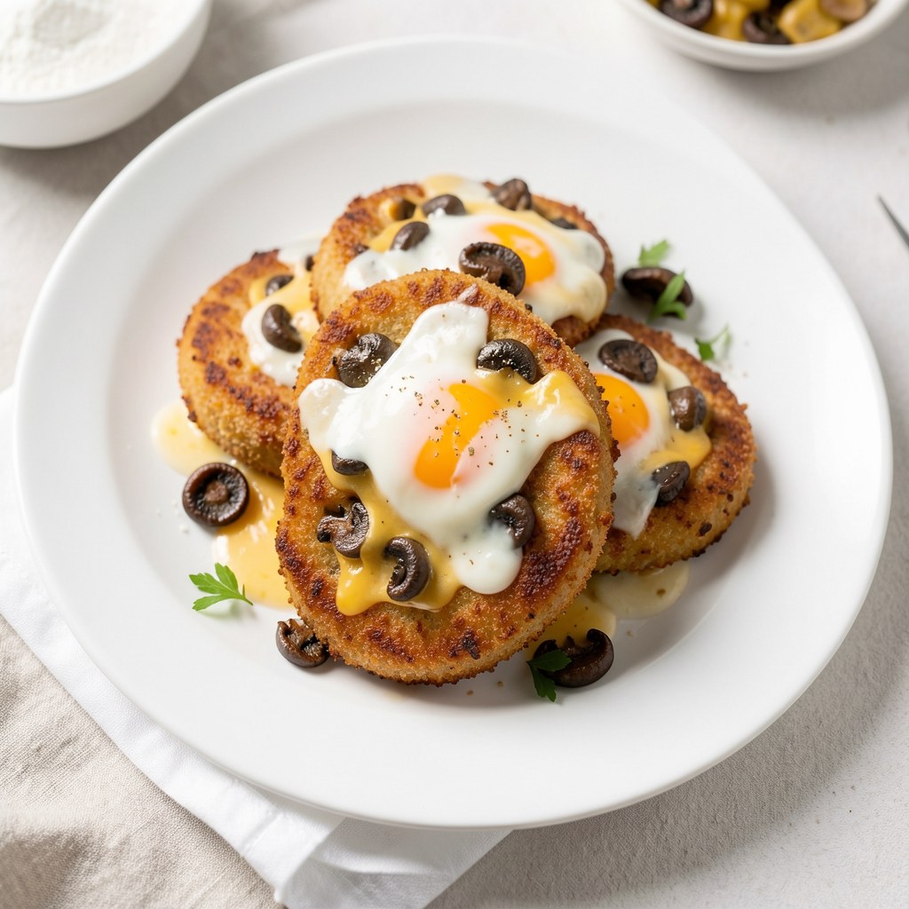 Krokiety z pieczarkami i serem