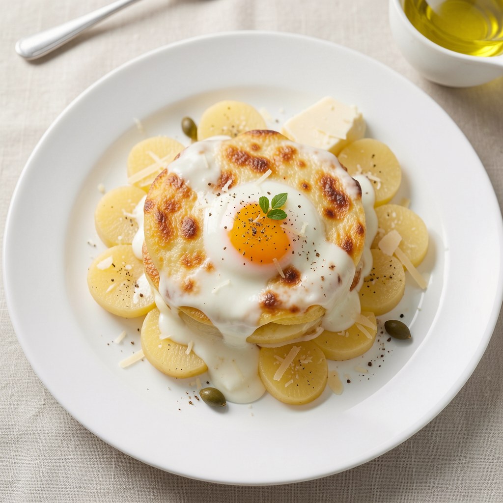 Jajka z ziemniakami alla Savoiarda