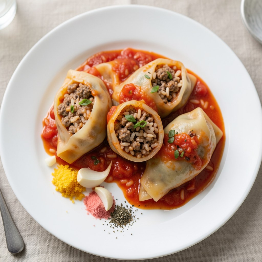 Gołąbki bez zawijania z kapusty pekińskiej