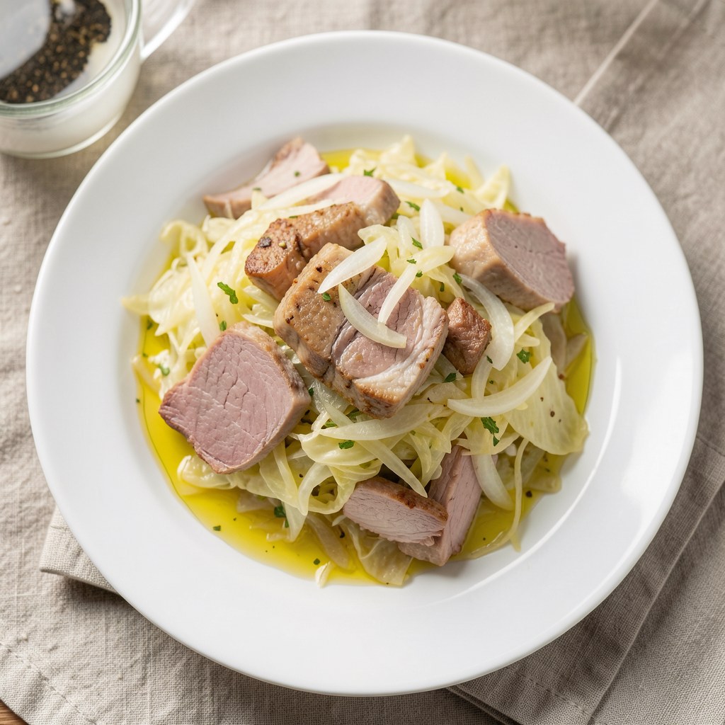 Kapusta młoda z boczkiem