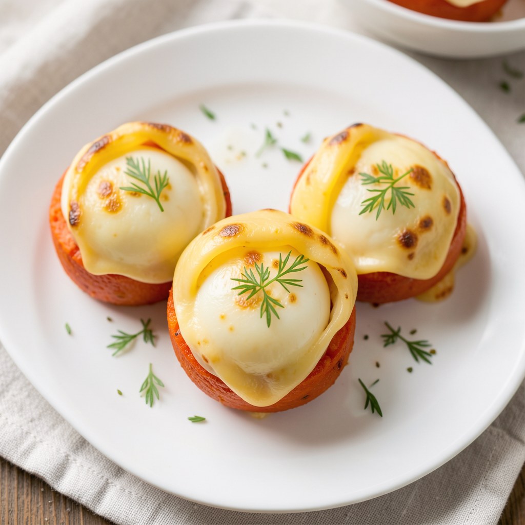 Jajka w otoczce serowej