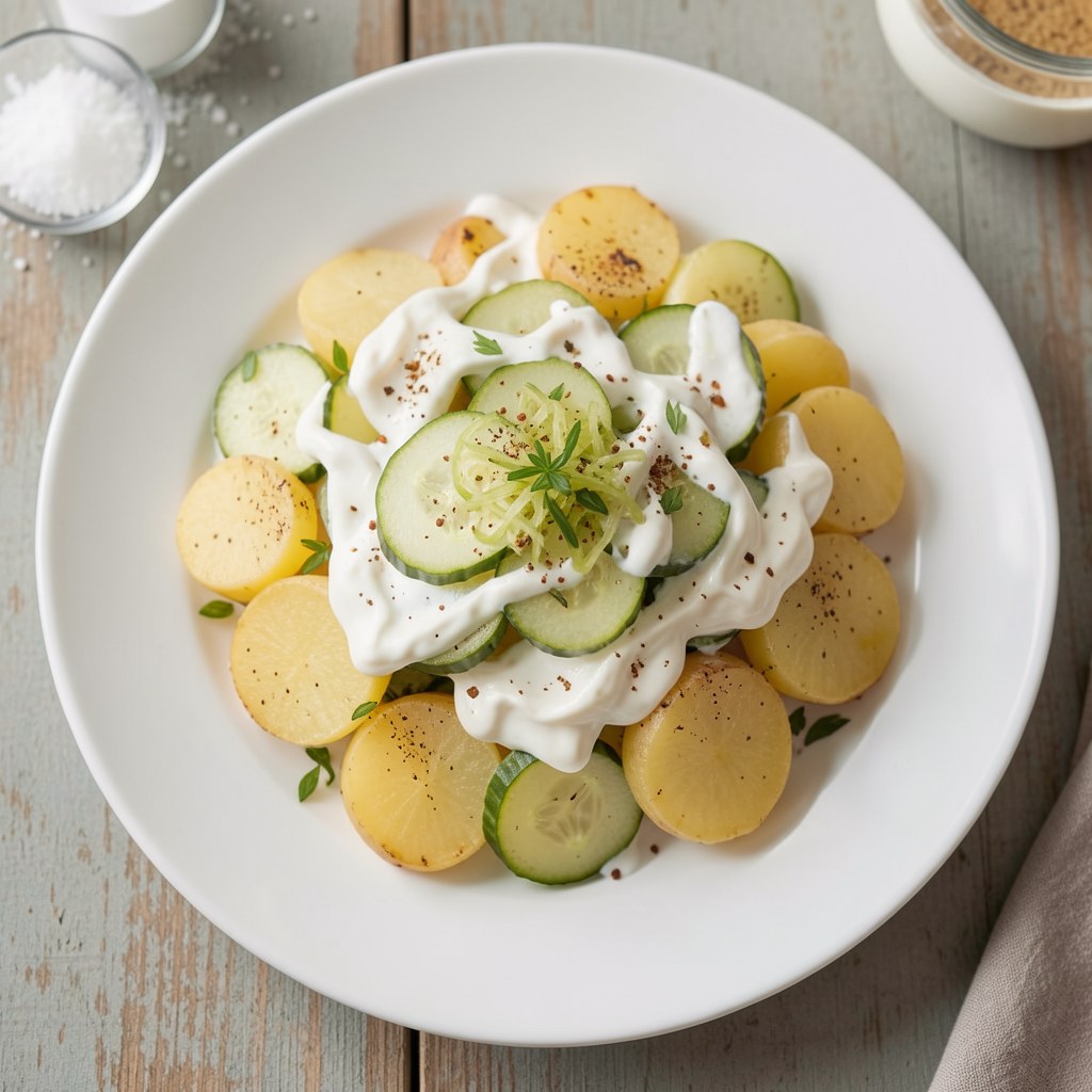 Sałatka z ziemniaków i ogórków