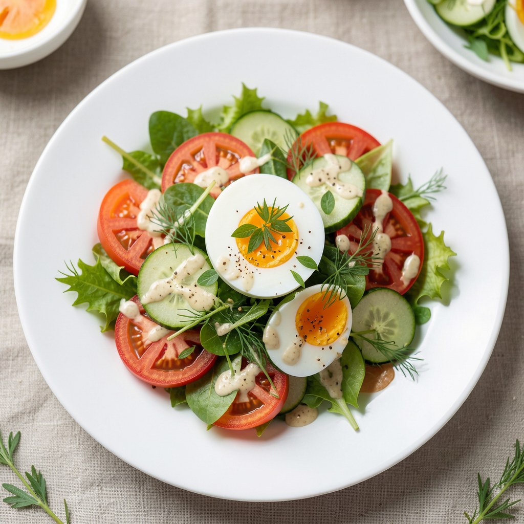 Wiosenna lekka sałatka warzywna