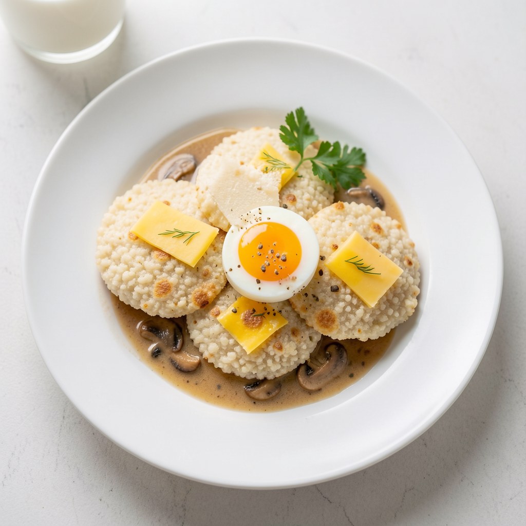 Kopytka z kaszy jaglanej