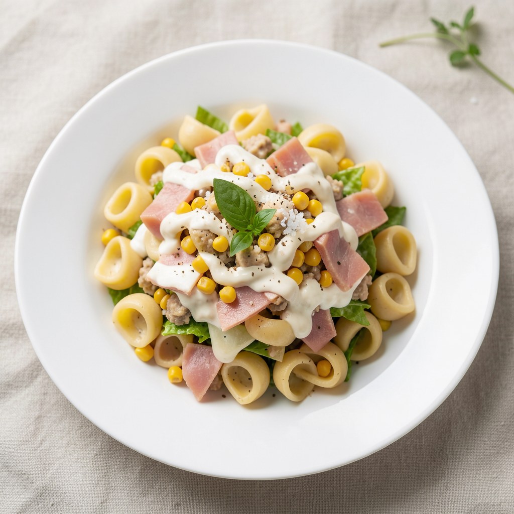 Sałatka z porem i tortellini