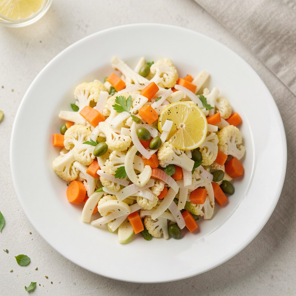 Sałatka z brukselki i rzepy białej