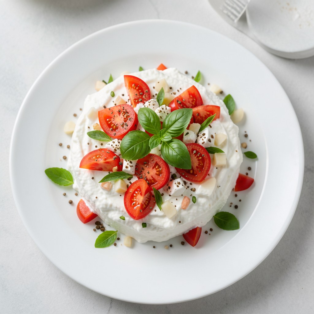 Twaróżek z ziołami i pomidorami