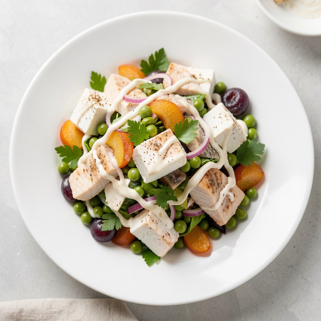 Sałatka z sera edamskiego