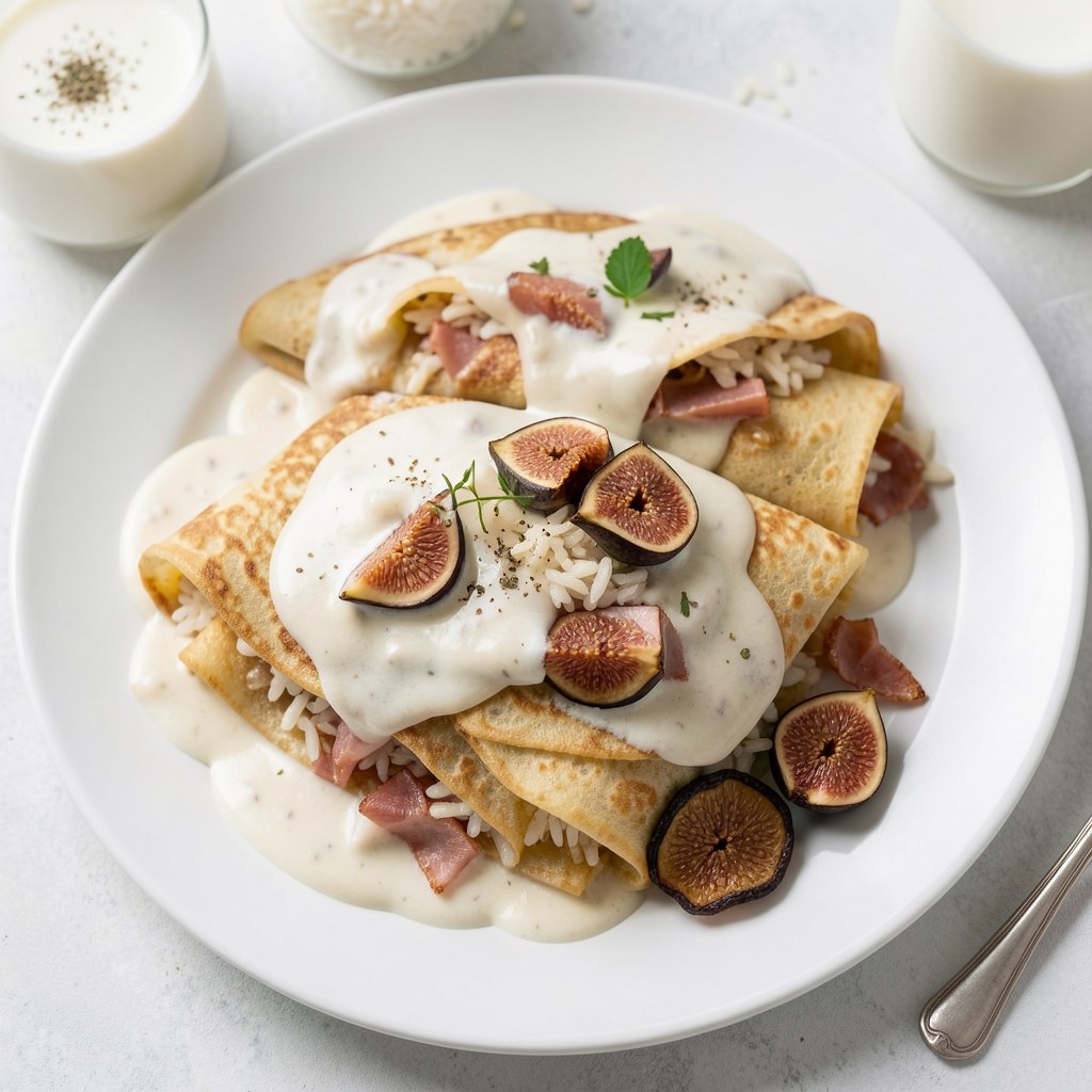 Naleśniki z porem i figami