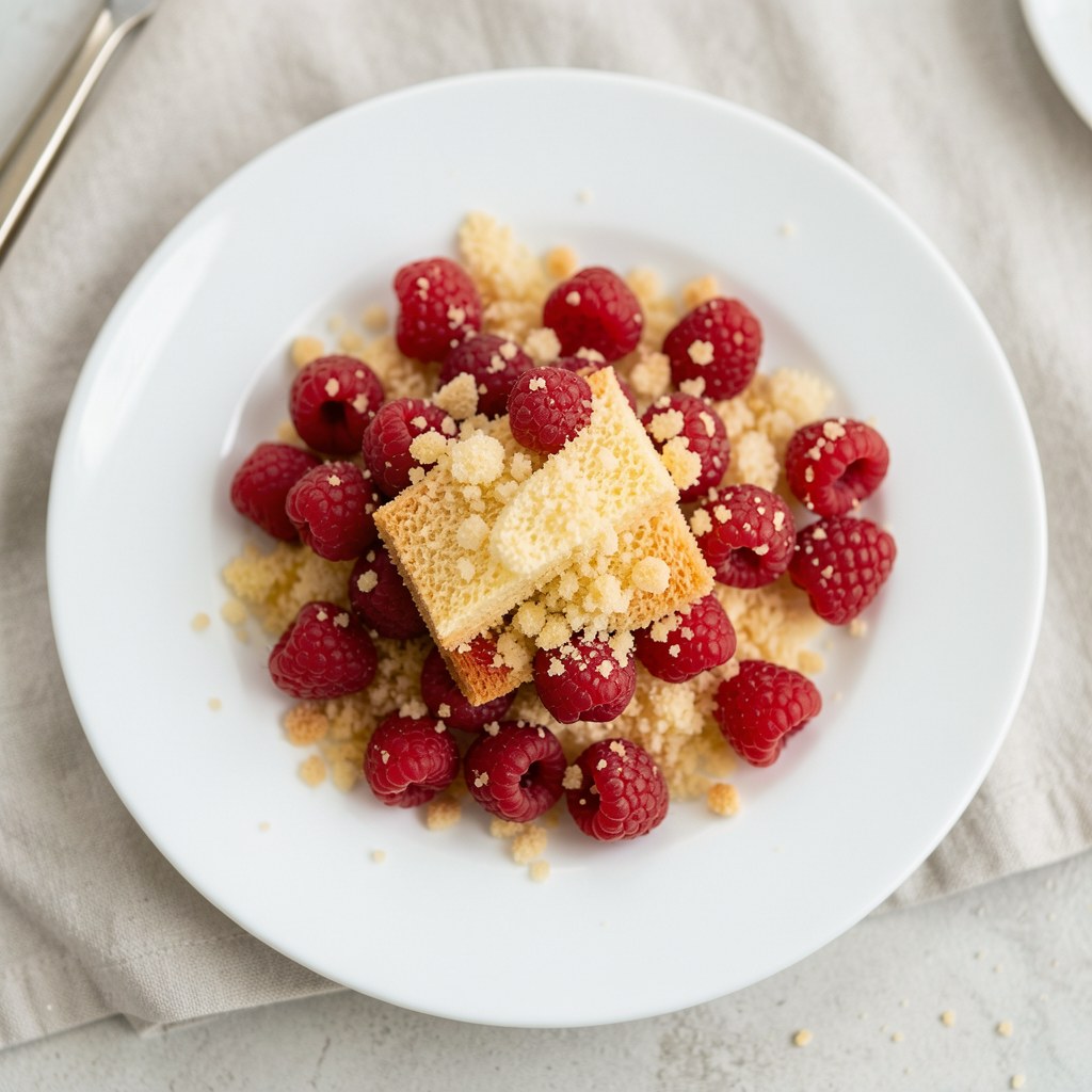 Deser truskawkowy z biszkoptami