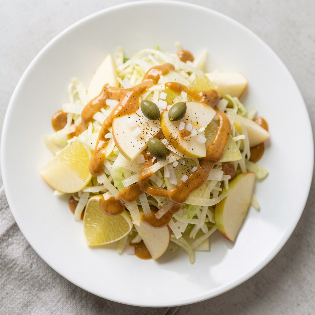 Sałatka z kapusty włoskiej z musztardą