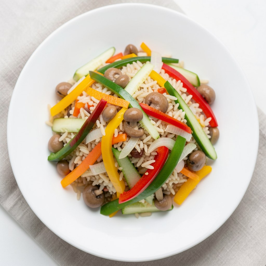 Chiński ryż z warzywami