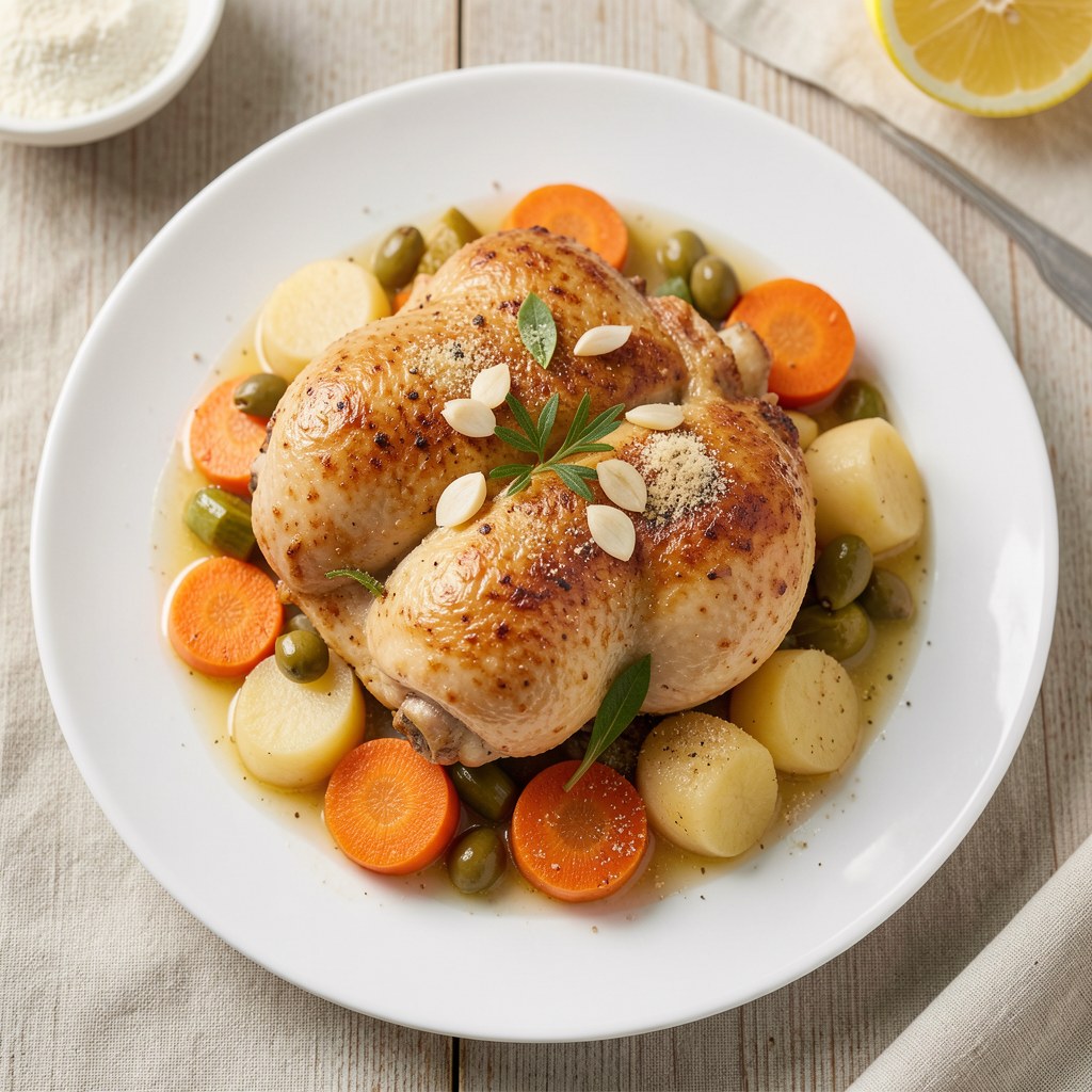 Kurczak duszony z warzywami