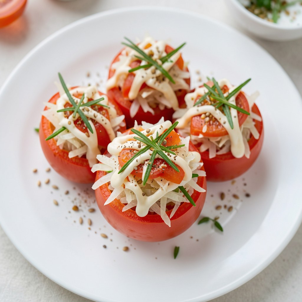 Sałatka z kapusty białej w pomidorach