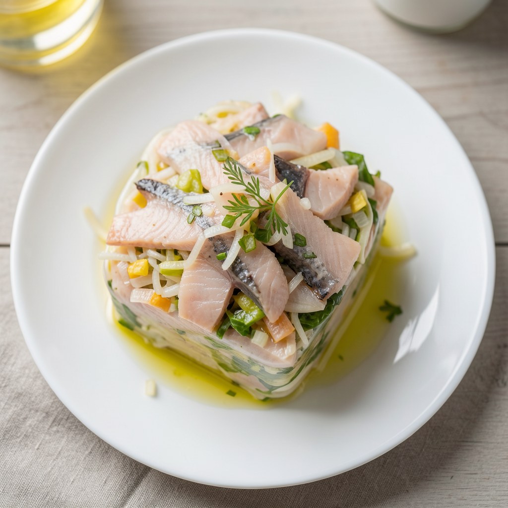 Postna sałatka śledziowa do słoików